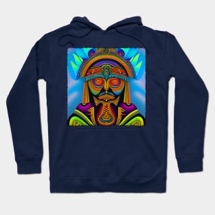 New World Gods (11) - Mesoamerican Inspired Psychedelic Art Hoodie